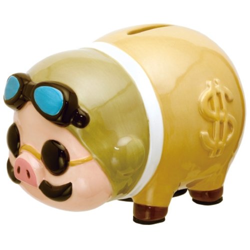 RARE - Moneybox Piggy Bank - Ceramics - Pig - Donguri Kyowakoku Limited Edition - Porco Ghibli 2014