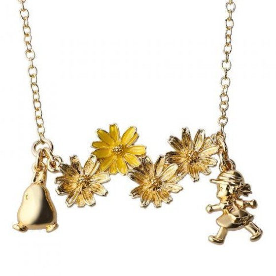 Necklace Pendant - Mei Flower - Mori no Pomponner - Sho Chibi White Totoro - Ghibli 2022
