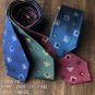 Necktie - Silk - Made in JAPAN - Jacquard - Turquoise - Square - Totoro - Ghibli 2022