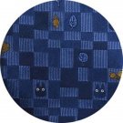 Necktie - Silk - Made in JAPAN - Jacquard - Blue - Geometric - Totoro - Ghibli