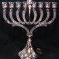 Hanukkah Menorah Chanukkiyah  Silver  25 cm/10 inch