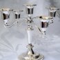 Silver Plated 5 arms Candelabra  H (6 inch) 15 cm  W  (8 inch)20 cm