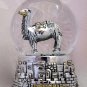 Jerusalem snow globe   Camel sailver gol  plated