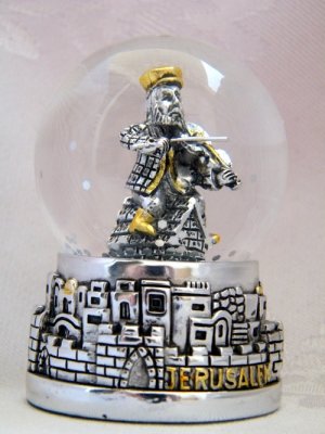Jerusalem snow globe Fiddler on the Roof