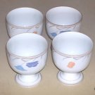 Dansk BELLES FLEURS Tivoli Taupe -- 4 China Goblets