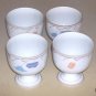 Dansk BELLES FLEURS Tivoli Taupe -- 4 China Goblets