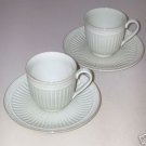 Mikasa MYSTIC GREEN -- 2 Cups and Saucers