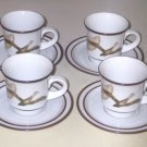 Noritake MOON FLIGHT -- 4 Cups and Saucers