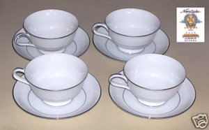 Noritake BUCKINGHAM -- 4 Cups and Saucers