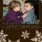 Classic Snowflake Holiday Cards + Free thank You Cards You Print