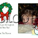 Custom Photo Christmas / Holiday Cards + Free thank You Cards -- You Print