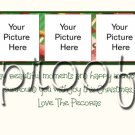 Custom Photo Christmas / Holiday Cards + Free thank You Cards -- You Print