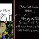 Custom Photo Christmas / Holiday Cards + Free thank You Cards -- You Print