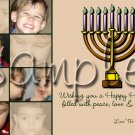 Custom Photo Hanukkah Cards + Free thank You Cards -- You Print