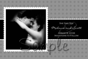 Professionally designed custom Save the Date Cards -- You Print