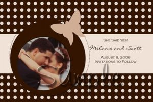 Professionally designed custom Save the Date Cards -- You Print