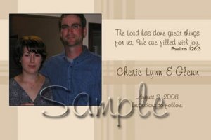 Professionally designed custom Save the Date Cards -- You Print