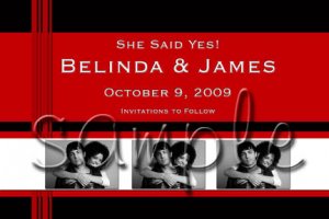 Professionally designed custom Save the Date Cards -- You Print