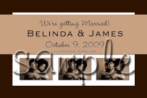 Professionally designed custom Save the Date Cards -- You Print