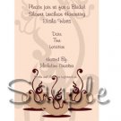 Professionally designed custom Bridal Shower invitations -- You Print