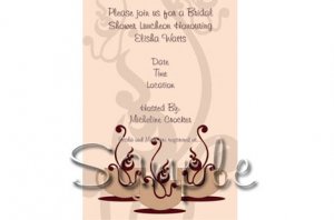Professionally designed custom Bridal Shower invitations -- You Print