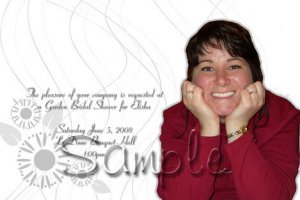 Professionally designed custom Bridal Shower invitations -- You Print
