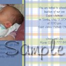 Professionally designed photo Baptism/Christening invitations -- You Print
