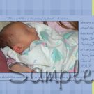 Professionally designed photo Baptism/Christening invitations -- You Print