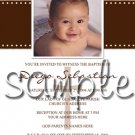 Professionally designed photo Baptism/Christening invitations -- You Print
