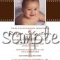 Professionally designed photo Baptism/Christening invitations -- You Print