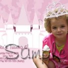 Princess Theme Photo Birthday Invitations -- You Print