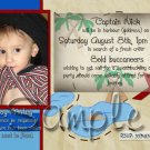 Pirate Theme Photo Birthday Invitations -- You Print