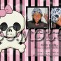 Pink Skull Theme Photo Birthday Invitations -- You Print
