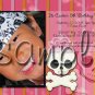 Pink Skull Theme Photo Birthday Invitations -- You Print