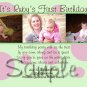 Custom Photo Birthday Invitations I design to YOUR specifications & You Print unlimited quantities