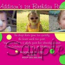 Custom Photo Birthday Invitations I design to YOUR specifications & You Print unlimited quantities
