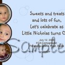 Custom Photo Birthday Invitations I design to YOUR specifications & You Print unlimited quantities
