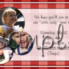 Completely Custom Photo Ladybug Birthday Invitations, I design & You Print unlimited quantity