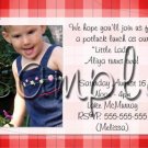 Completely Custom Photo Ladybug Birthday Invitations, I design & You Print unlimited quantity