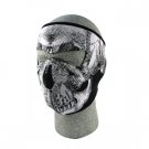 Neoprene Face Mask, Black & White Skull Face