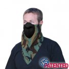 Neodanna, 100% Cotton Bandanna w/Neoprene, Woodland Camo
