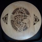 Celtic Pyrographed Beech Wood Platter