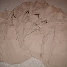 LOT OF 5 MARINE UNIFORM KHAKI SHIRTS WITH PATCHES - 16