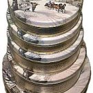 Currier & Ives 5 Gift Tin Tower Collectors Set