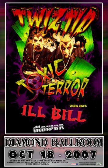 TWIZTID toxic terror tour ILL BILL CONCERT POSTER