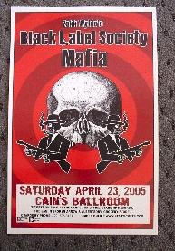 BLACK LABEL SOCIETY zakk wylde Concert poster Collectible
