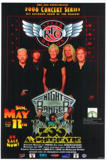 REO SPEEDWAGON rare KANSAS concert poster collectible