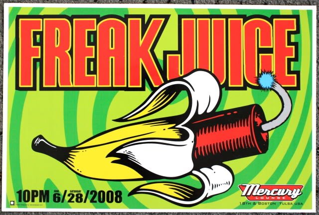 Freak Juice promotional Thom Self 18" x 12" Concert Poster