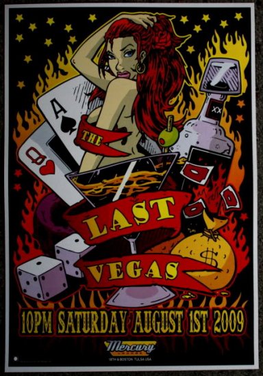 Last Vegas promotional Thom Self 13" x 19" Concert Poster