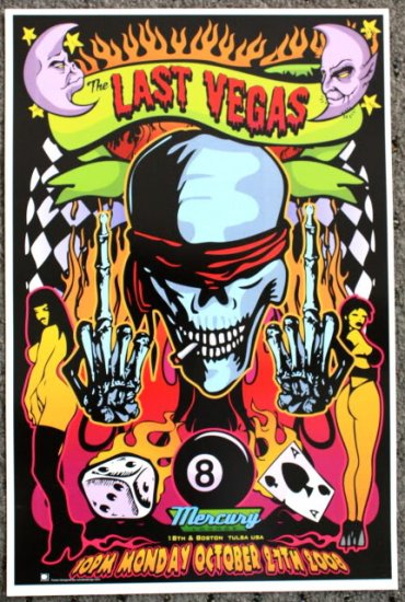 Last Vegas promotional Thom Self 13" x 19" Concert Poster